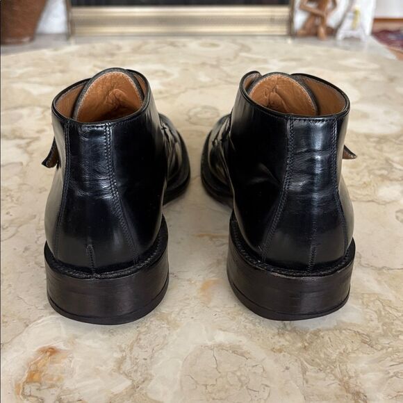 Loake Cromwell Collection Made in England Monk Strap Leather Ankle Boots - Picture 6 of 12